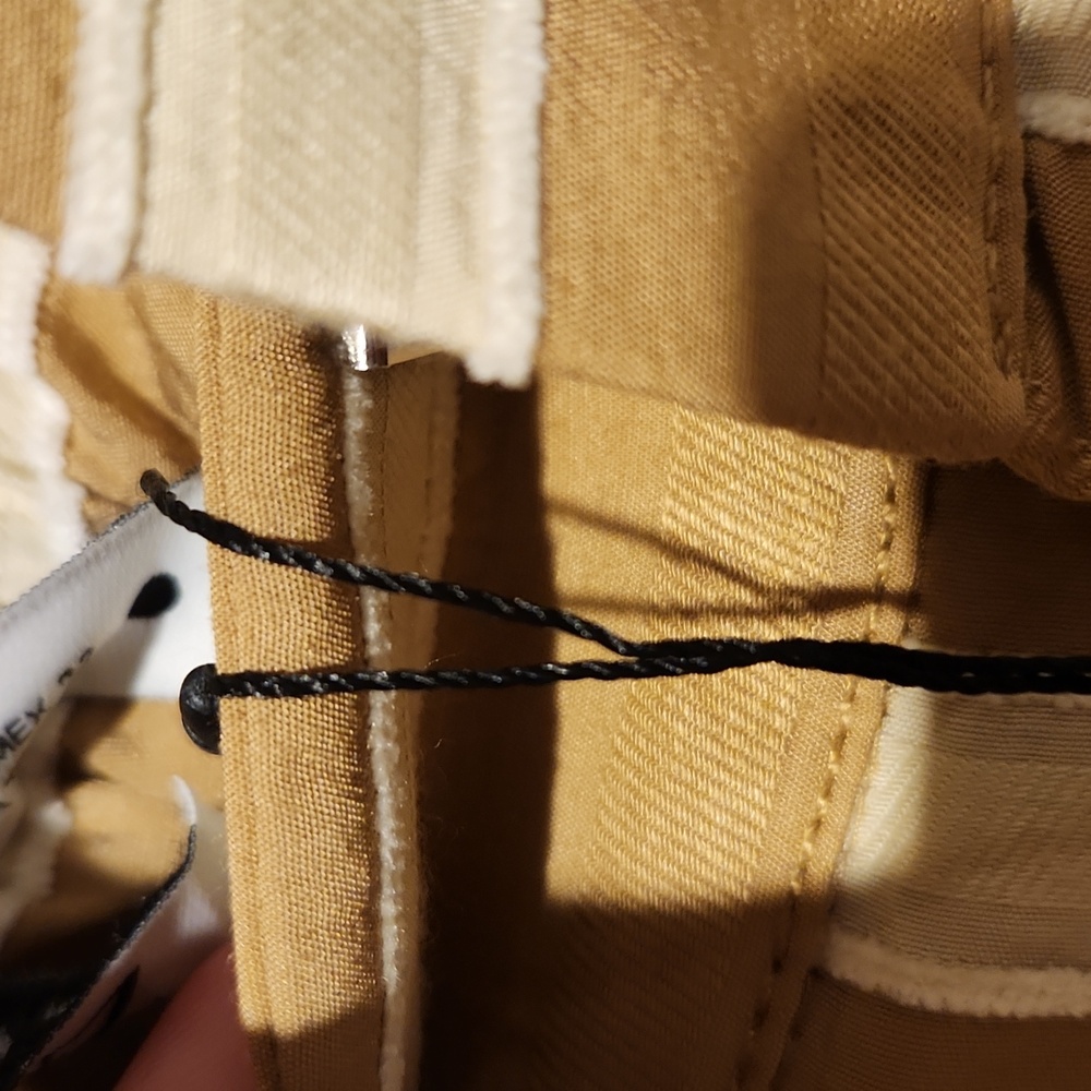 Zara Tan and Cream Striped Wide Leg Pants - Picture 11 of 14